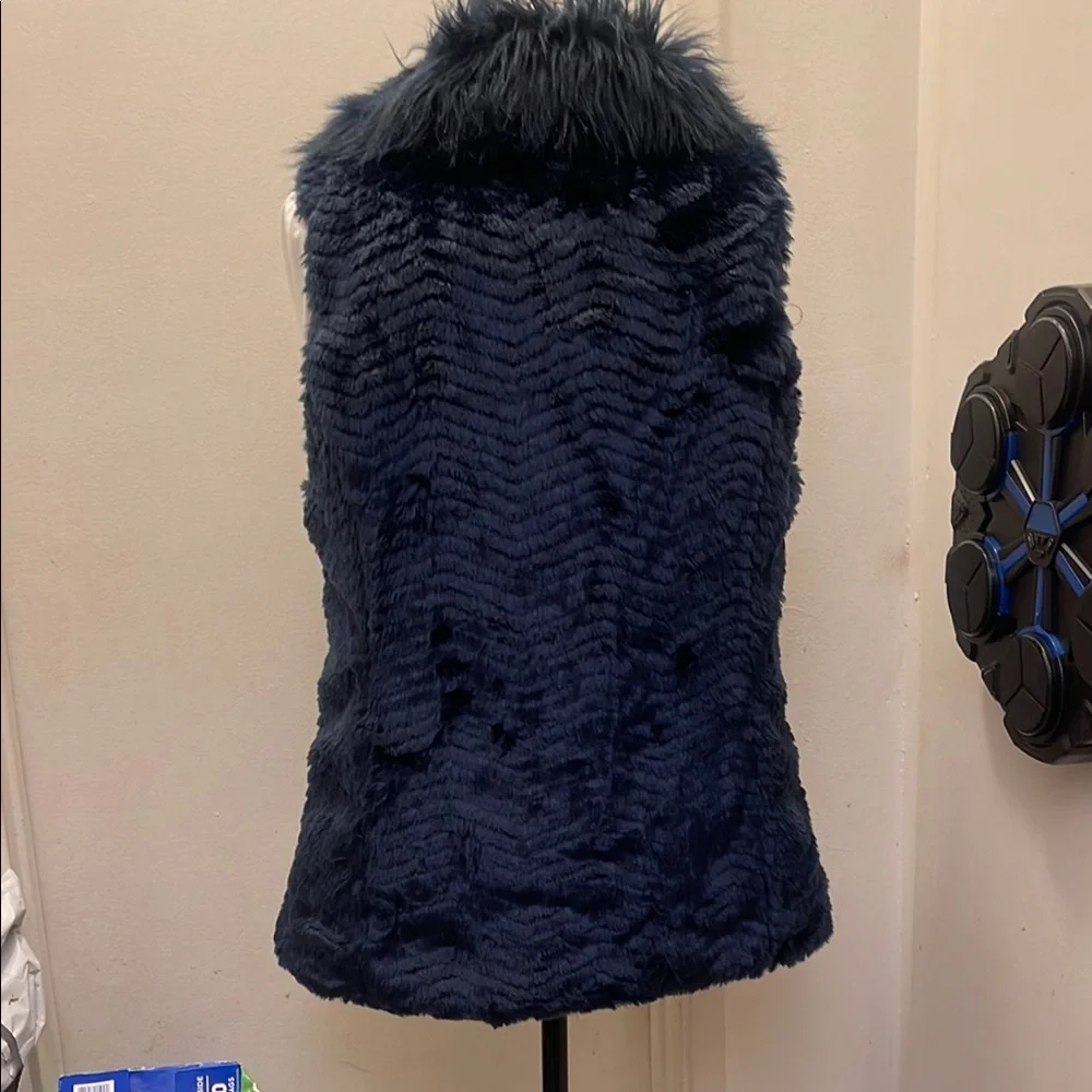 Marc New York Blue Teddy Jacket with Luxurious Faux Fur NWOT - Picture 3 of 5